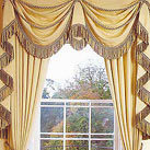 Классические шторы для гостиной или зала