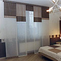 Японские шторы для спальни 2